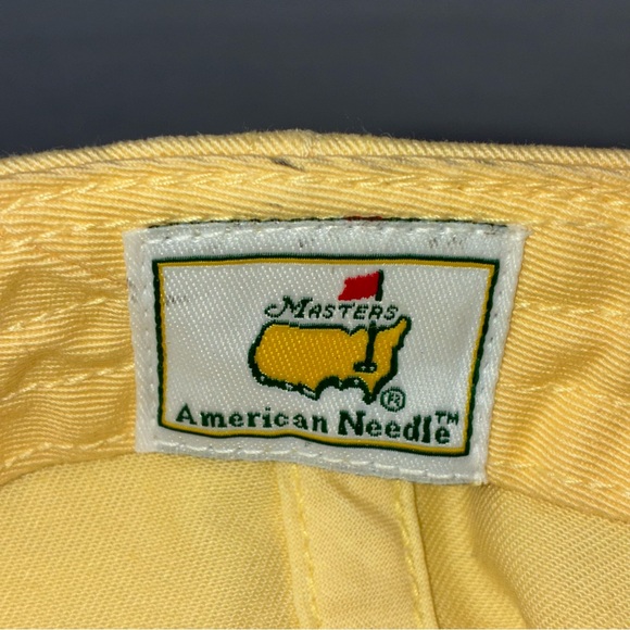 Masters Augusta Yellow Dad Hat American Needle Adjustable Cotton Golf Cap